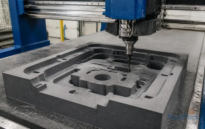 CNC milling of XLPE foam fitments